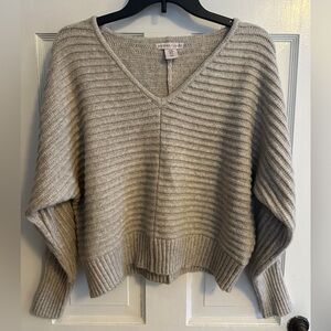 Sincerely Jules Cream/Oatmeal V-Neck Sweater